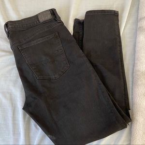 American Eagle Black Ripped Skinny Jeans